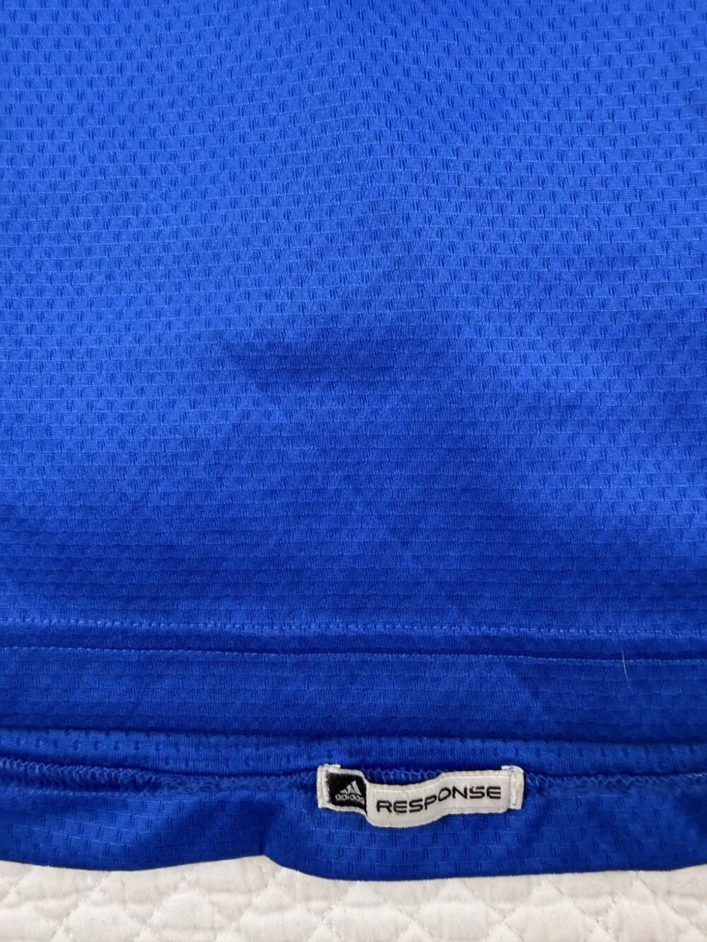 Adidas Response 2012 Boston Marathon Long Sleeve Shirt Blue Yellow Men's Size M